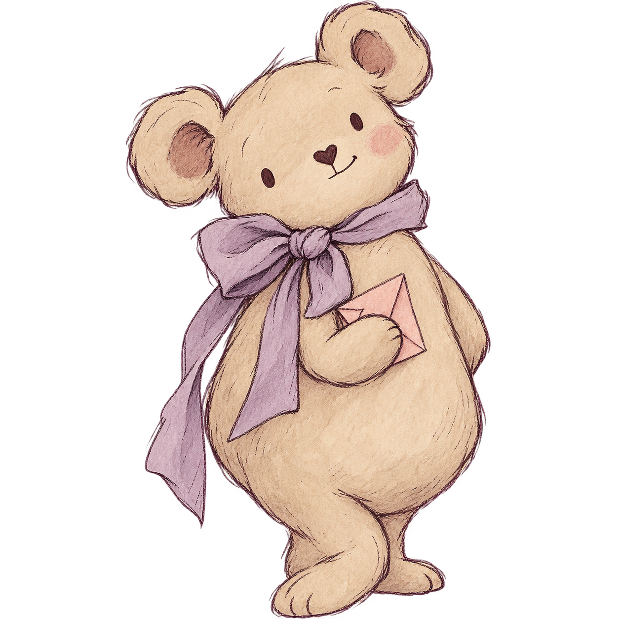 WishOS illustrated bear mascot